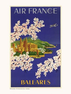 Affiche Salam Air France"Baléares"