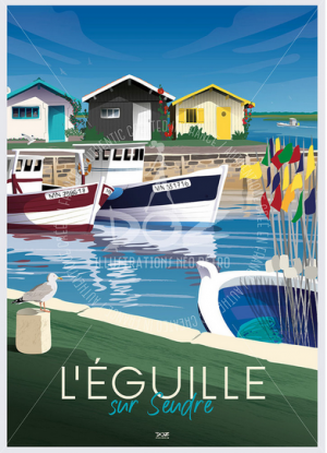 Affiche Doz "L'Eguille" 29,7 x 42
