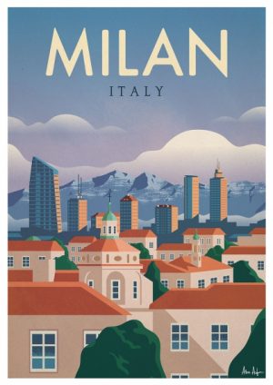 Alex Asfour "Milan" - 29.7x42
