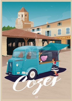 Affiche Doz "Cozes" 29,7 x 42