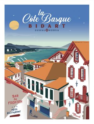 Marcel "Bidart - la côte basque" - 50x70