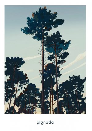 Affiche Pignada "Soir d'été" - 50x70