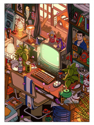 Affiche PAIHEME "Spring room"